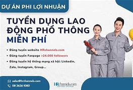 Thông Báo Tuyển Dụng Lao Động Phổ Thông